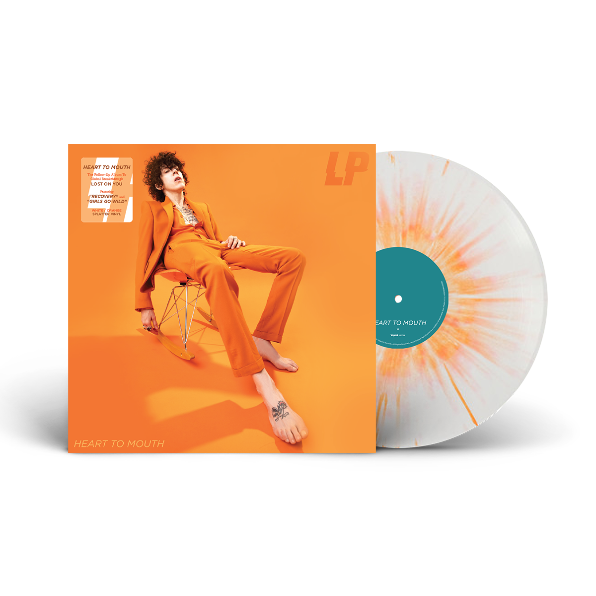 Heart To Mouth Orange Splatter Vinyl